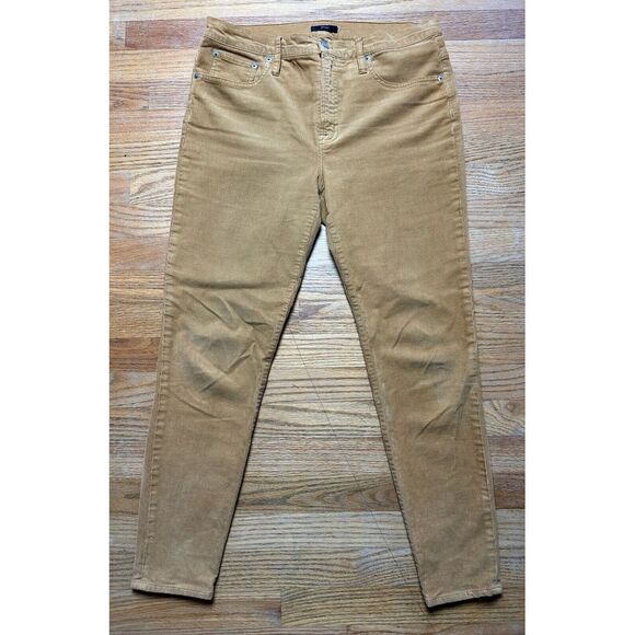 J.‎ Crew Pants Mens 31 Light Brown Corduroy Slim Straight Chino Casual Formal - Picture 1 of 11
